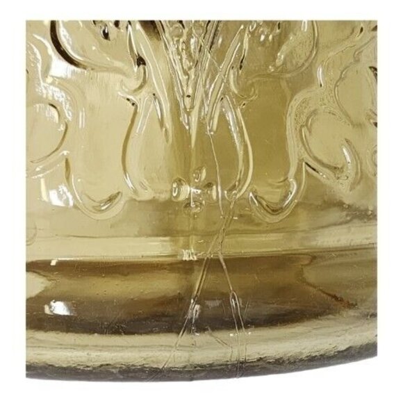 1930s Federal Glass Madrid Amber Depression Glass 80oz Pitcher & Glasses Set - Picture 9 of 16